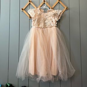 Adorable formal dress size 4t blush color by Paisley London